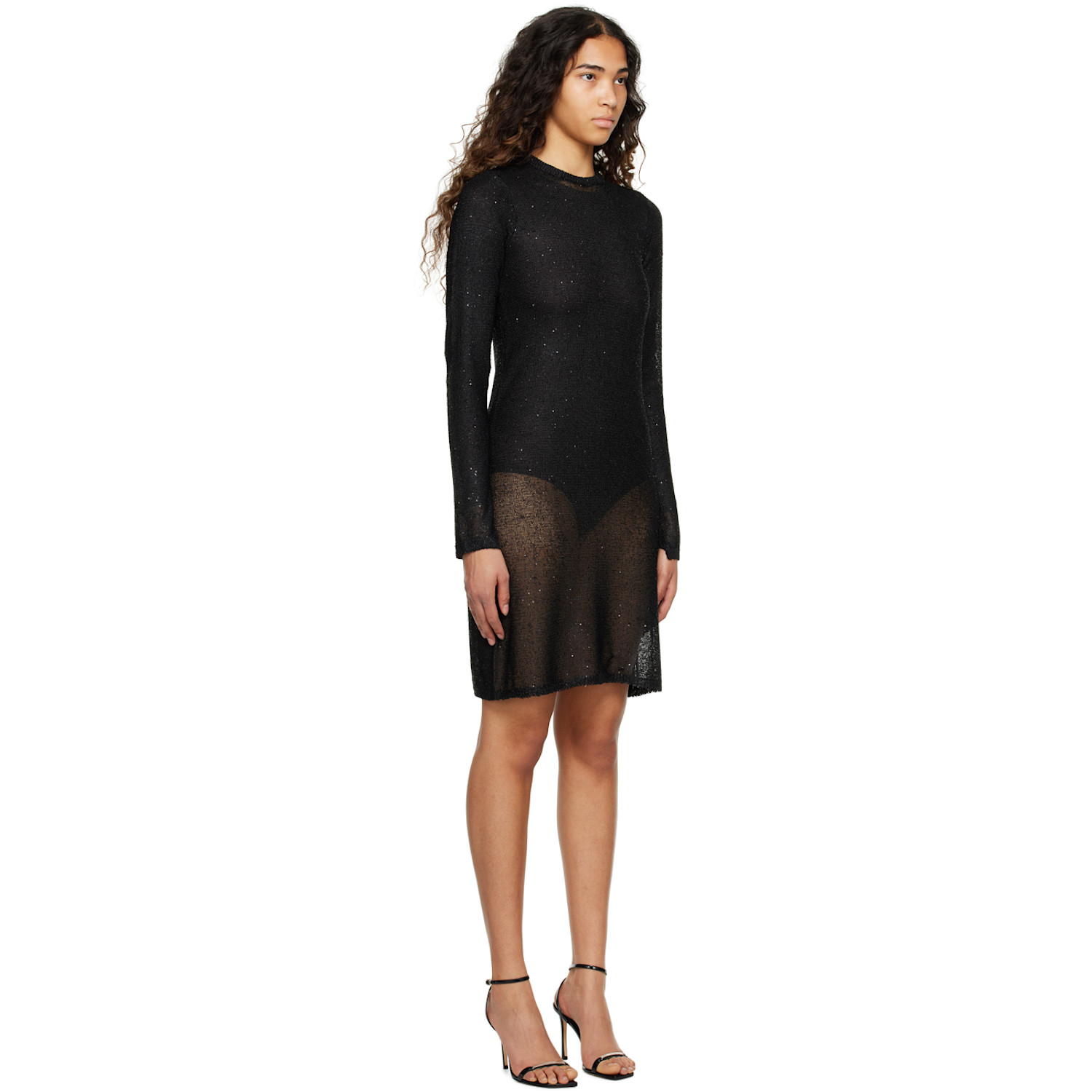  Remain Birger Christensen Black Sequin Minidress 
