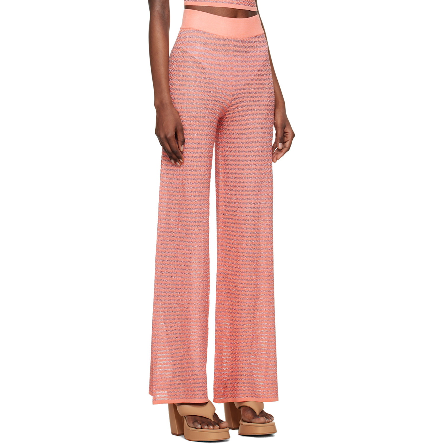  Remain Birger Christensen Orange Striped Lounge Pants 
