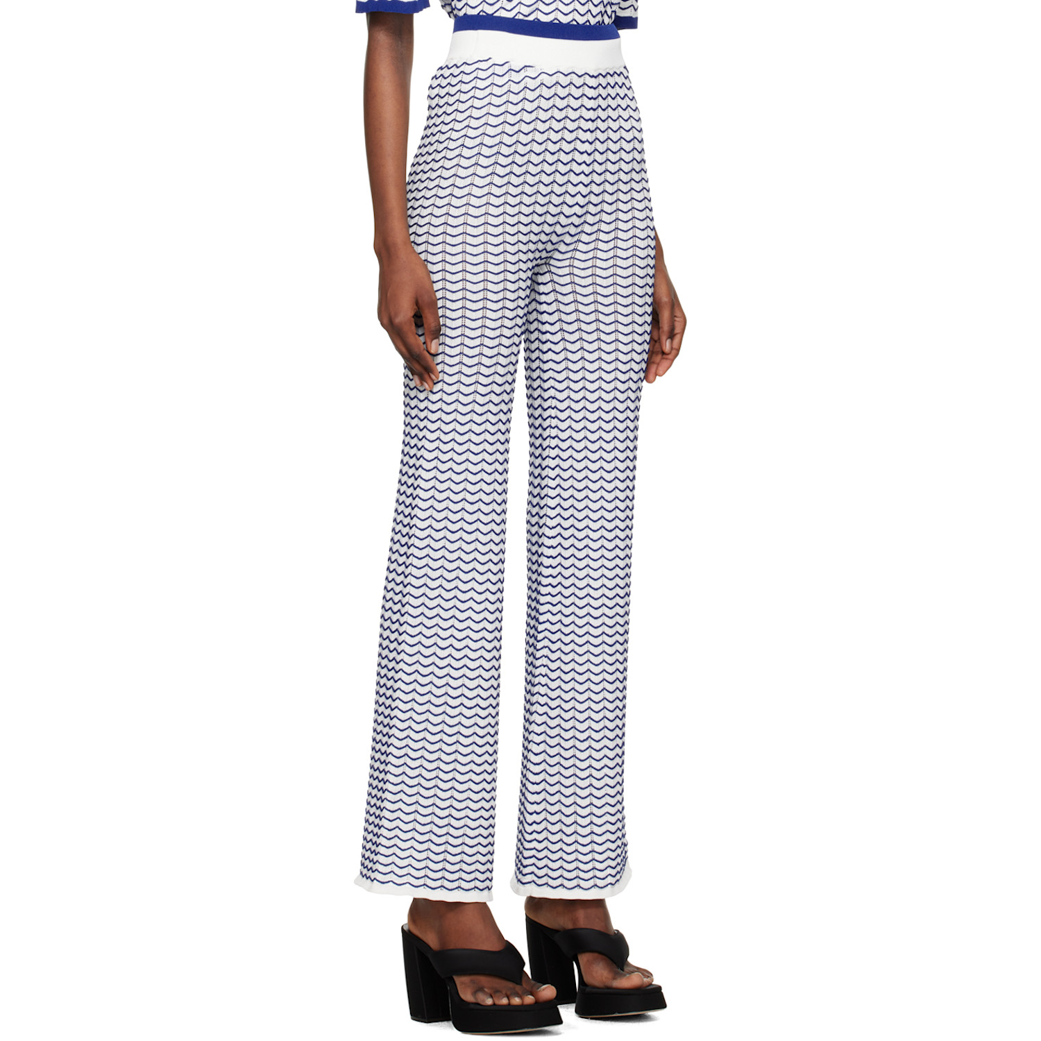  Remain Birger Christensen White 3d Wave Lounge Pants 