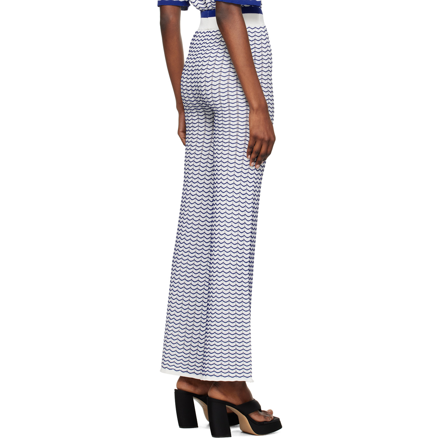  Remain Birger Christensen White 3d Wave Lounge Pants 