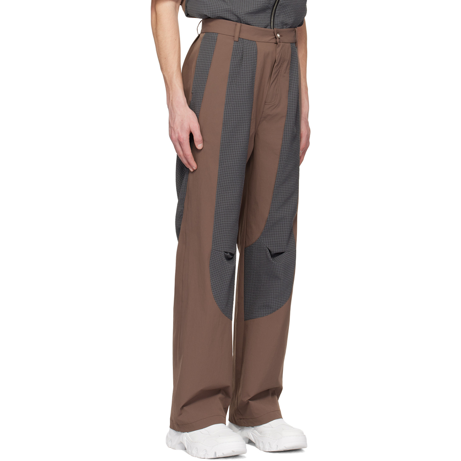  Uncertain Factor Brown & Gray Mirage No. 2 Trousers 
