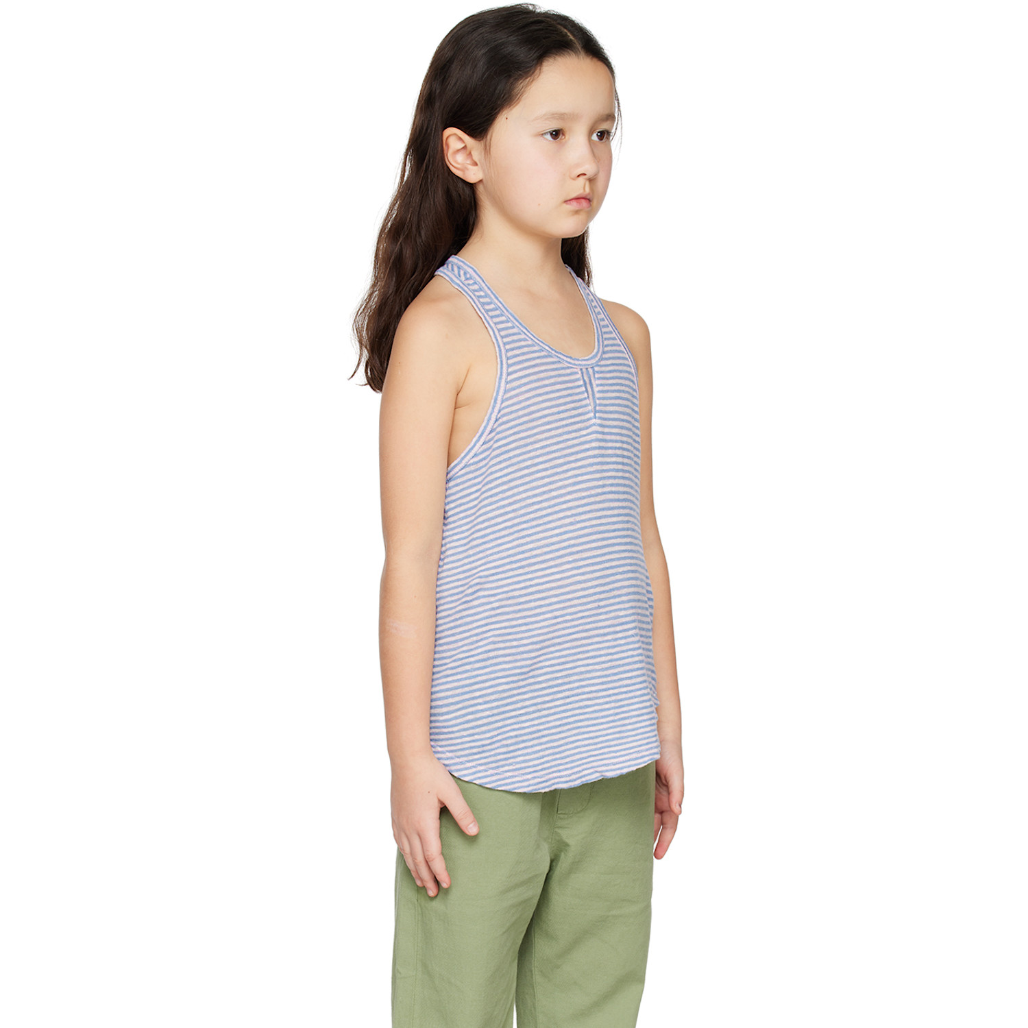  Morley Kids Blue Syra Stripe Tank Top 