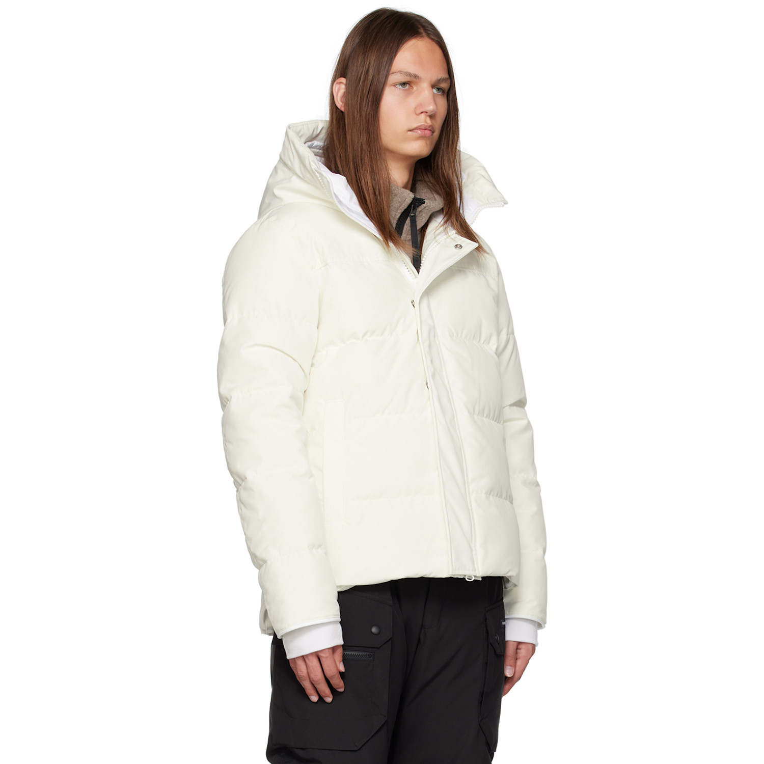  Canada Goose White Humanature Macmillan Down Jacket 