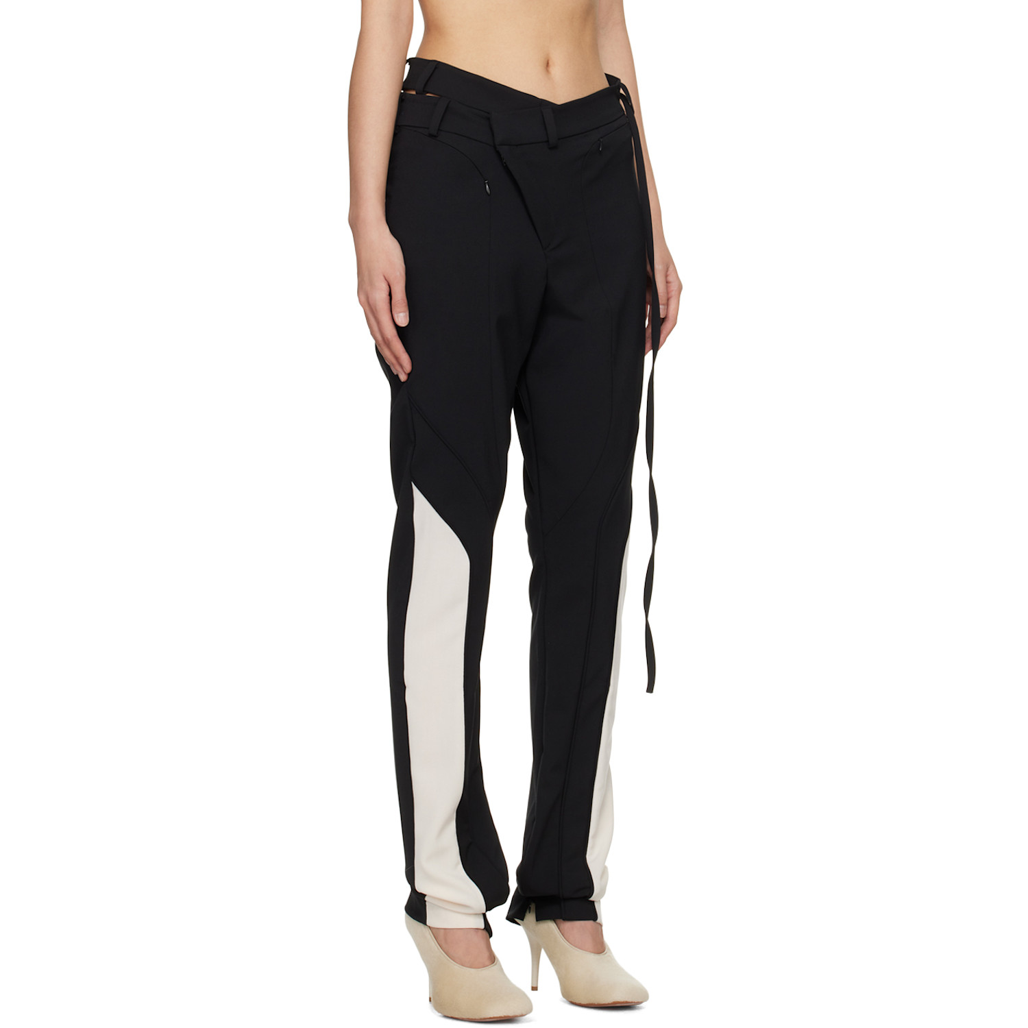  Ottolinger Black Asymmetric Trousers 