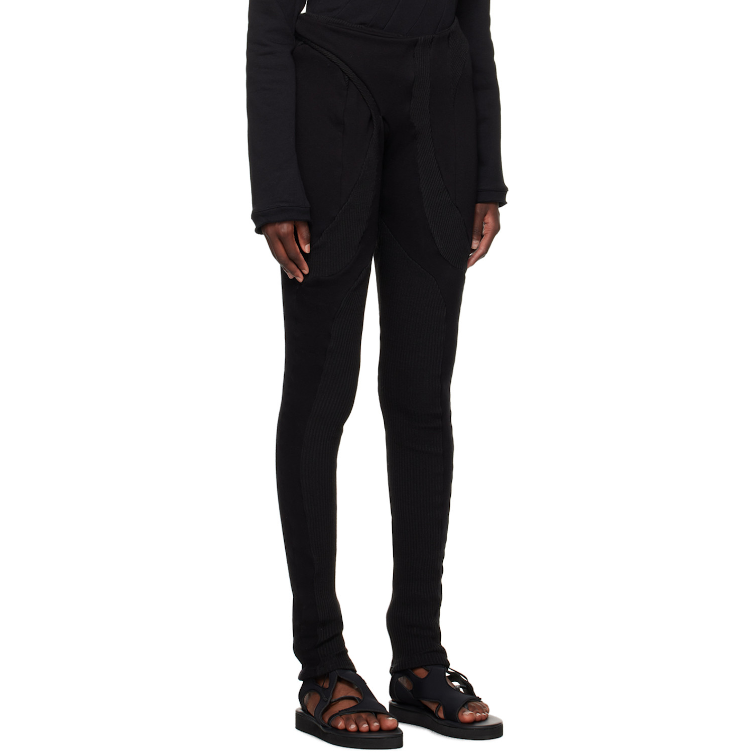  Ottolinger Black Deconstructed Trousers 