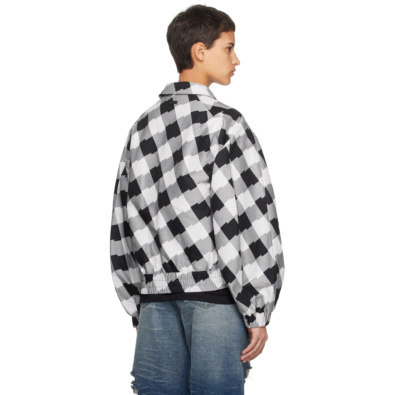  Ader Error White Check Jacket 