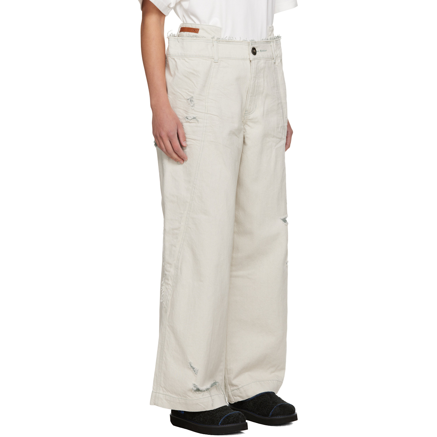  Ader Error White Azio Jeans 
