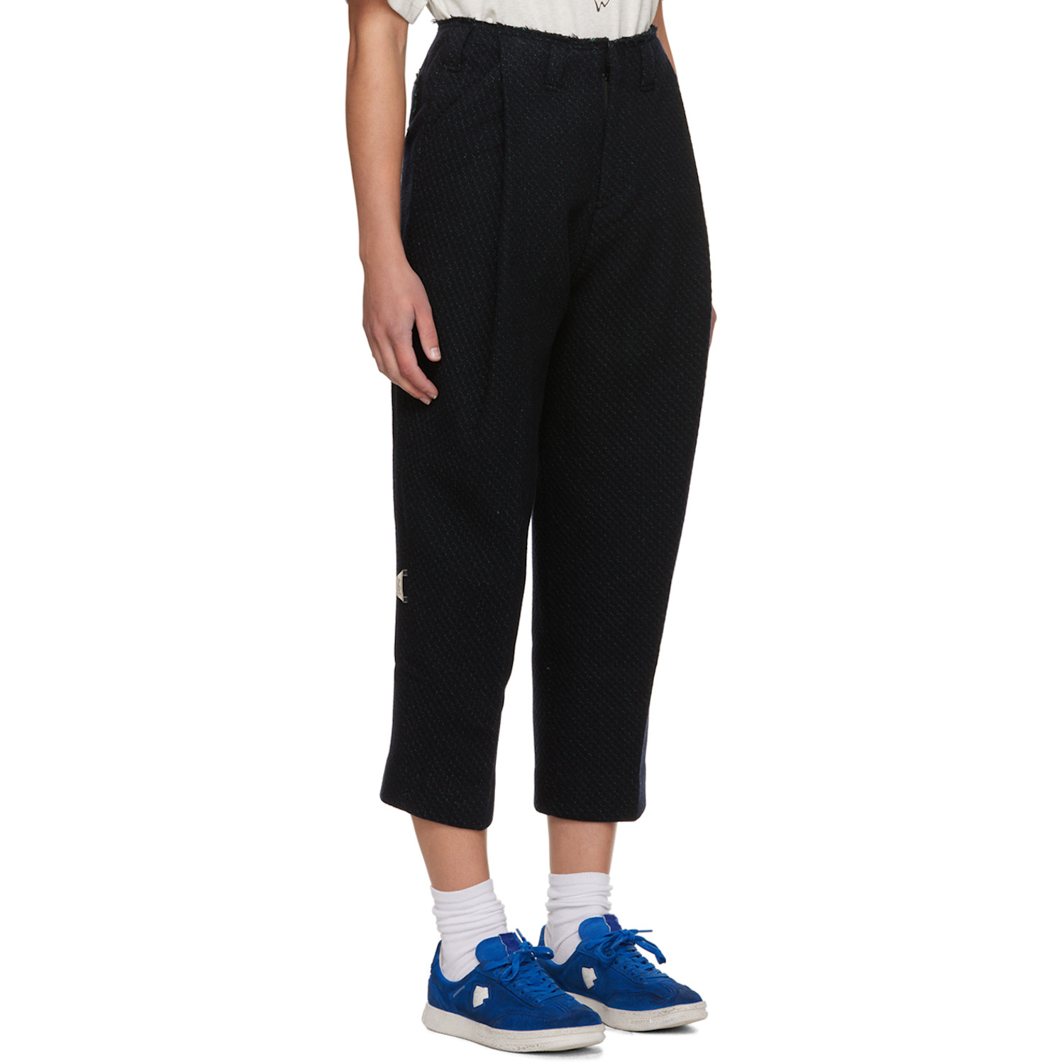  Ader Error Black Raw Edge Trousers 