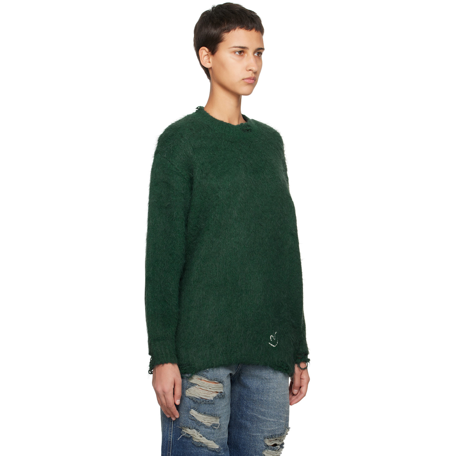  Ader Error Green Rous Sweater 