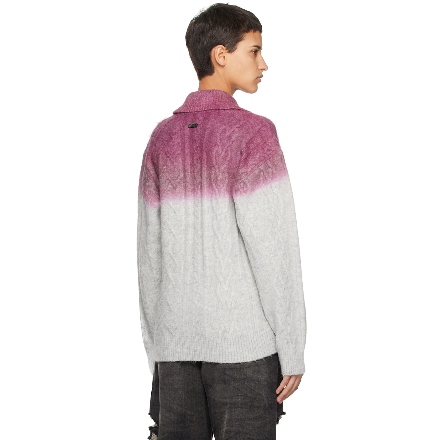  Ader Error Gray Rowy Sweater 