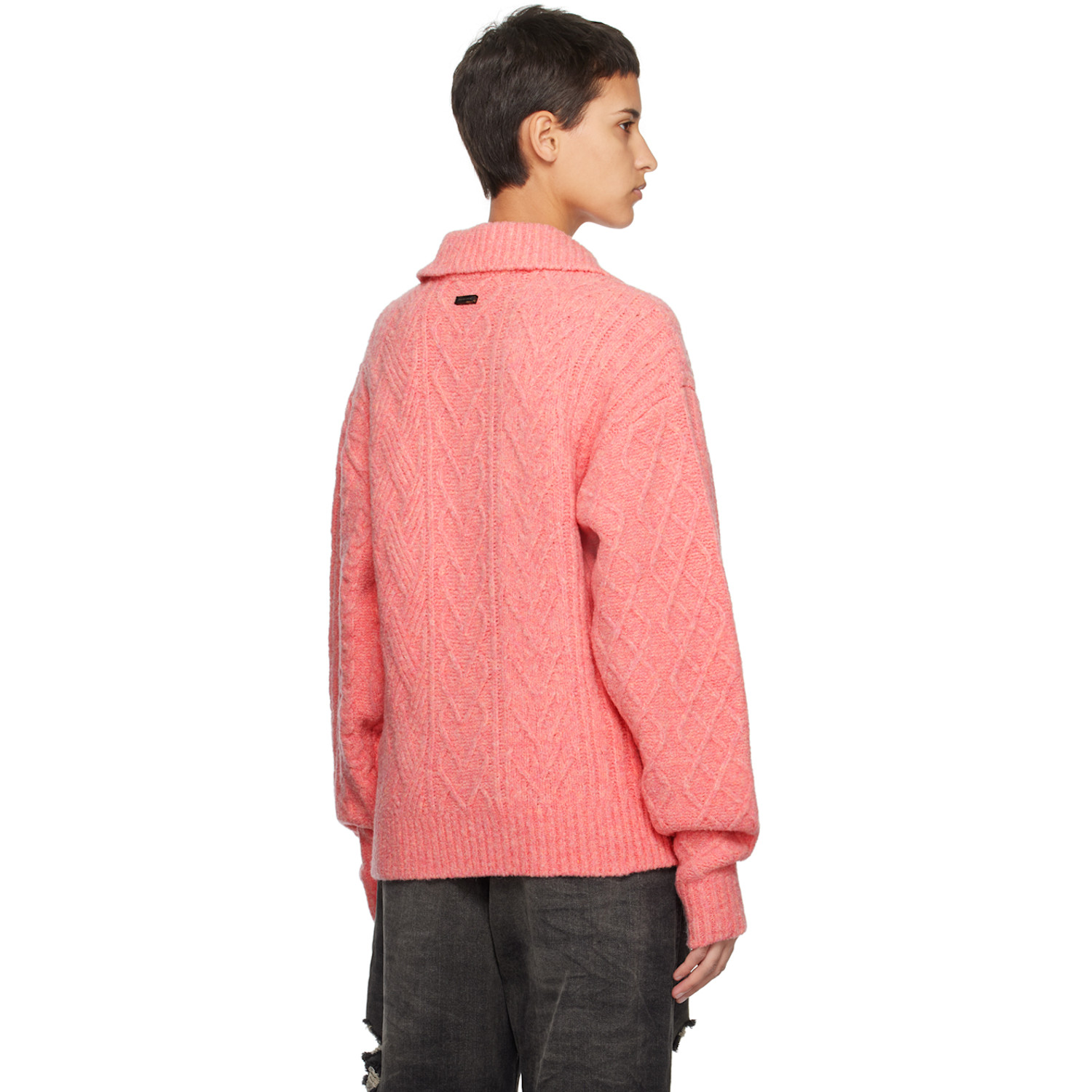  Ader Error Pink Erete Long Sleeve Polo 