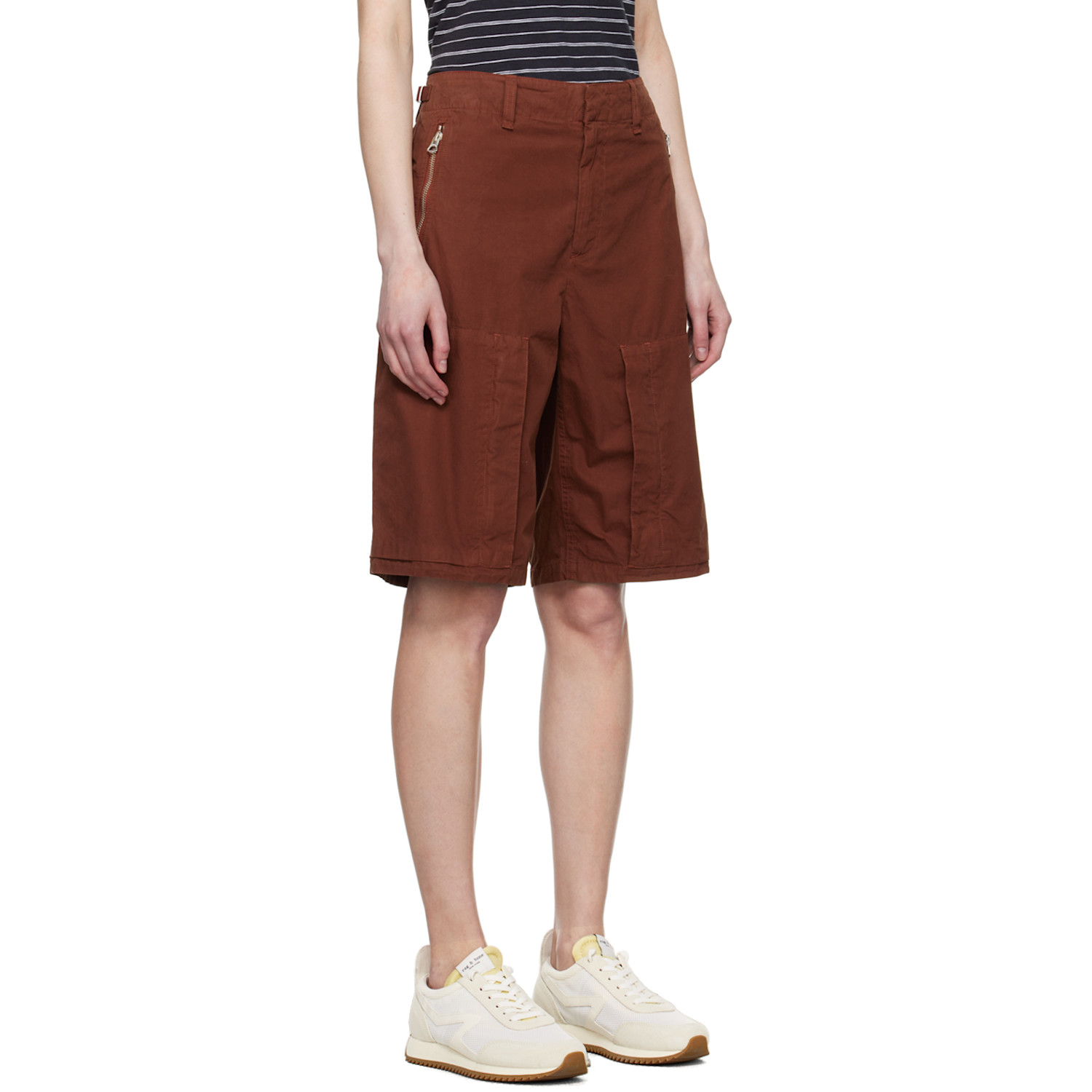  Rag & Bone Burgundy Kai Shorts 