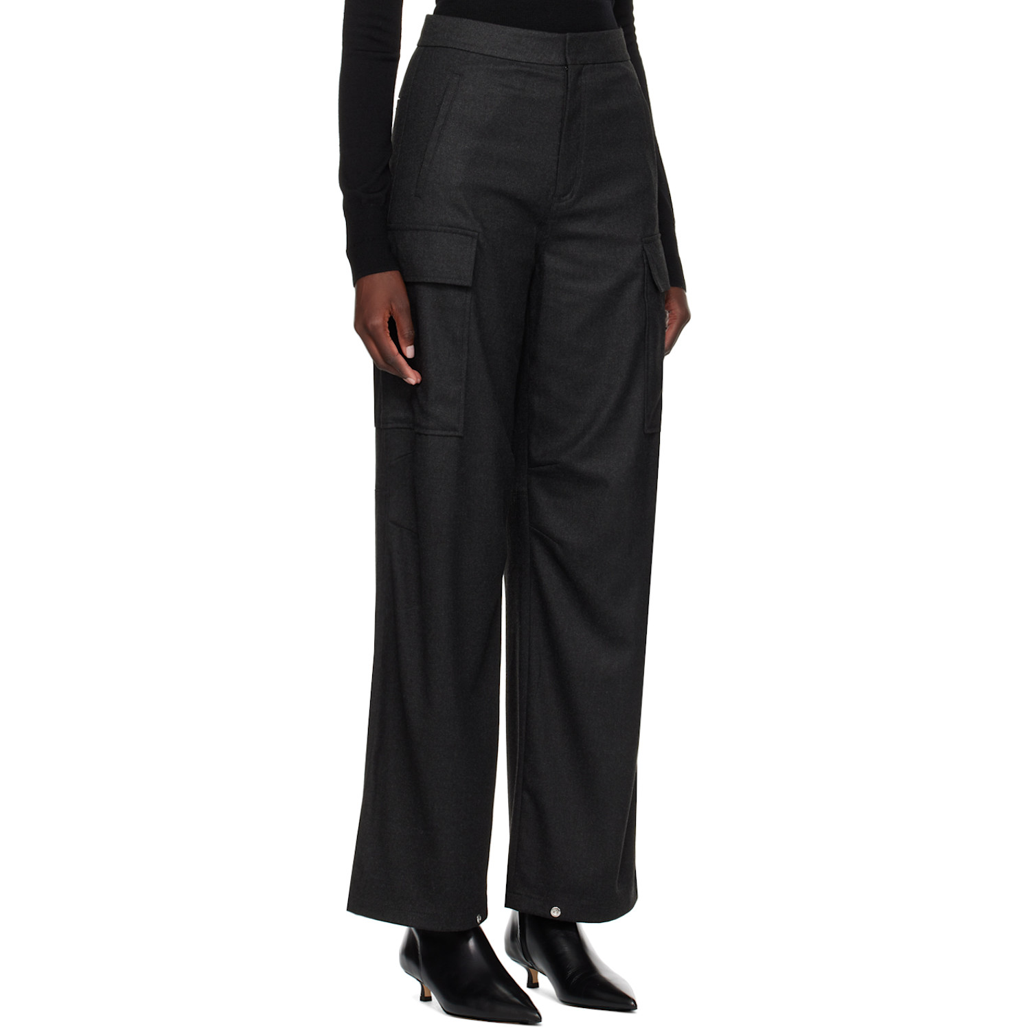  Filippa K Gray Flap Pocket Trousers 