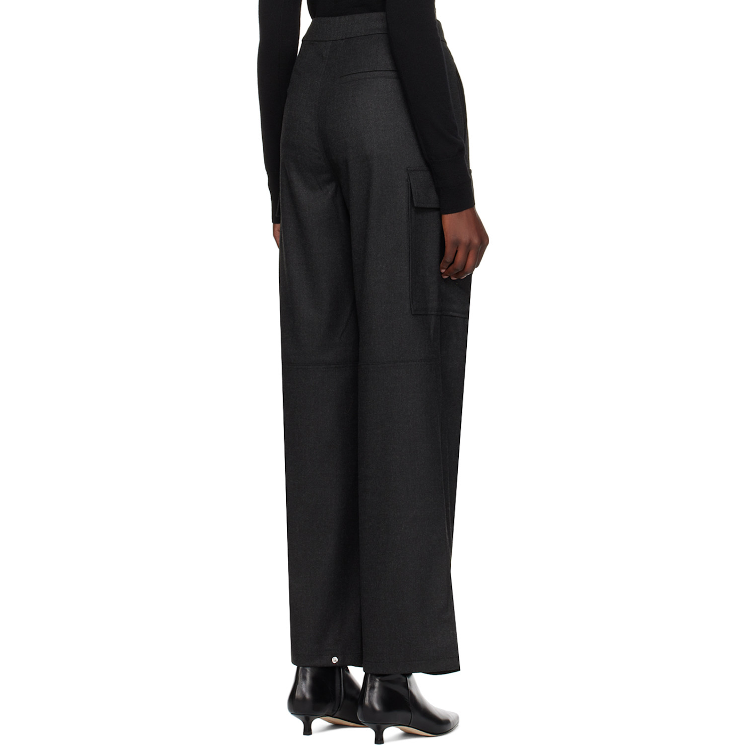  Filippa K Gray Flap Pocket Trousers 