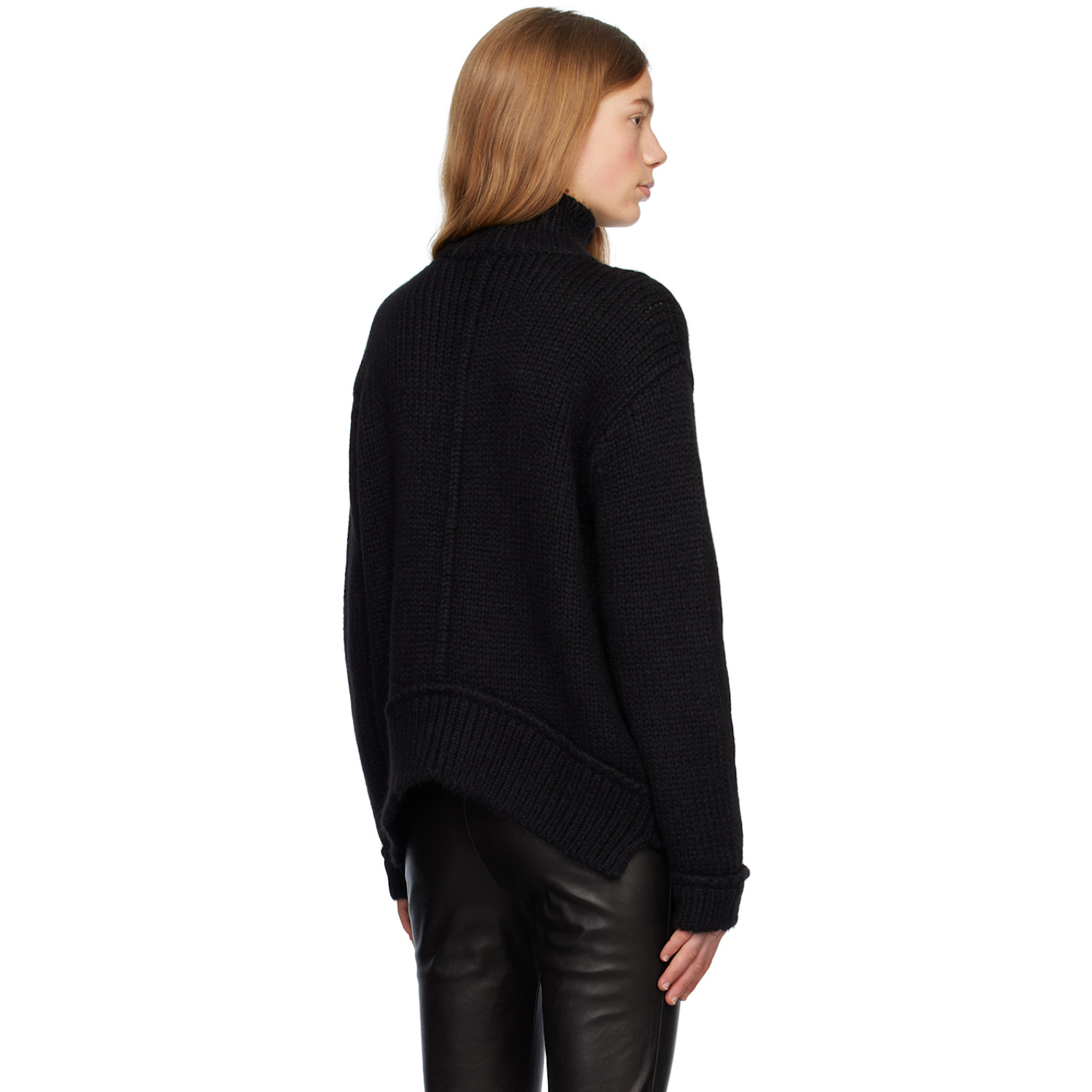  Tom Ford Black Rib Turtleneck 