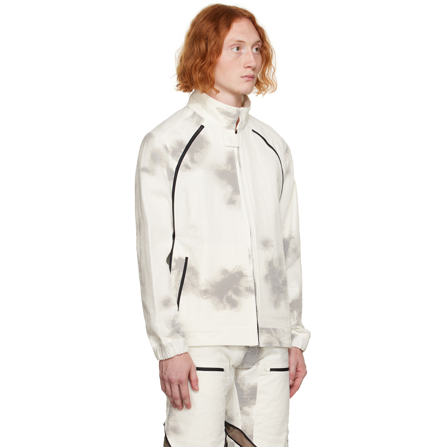  Olly Shinder White Quad Zip Jacket 