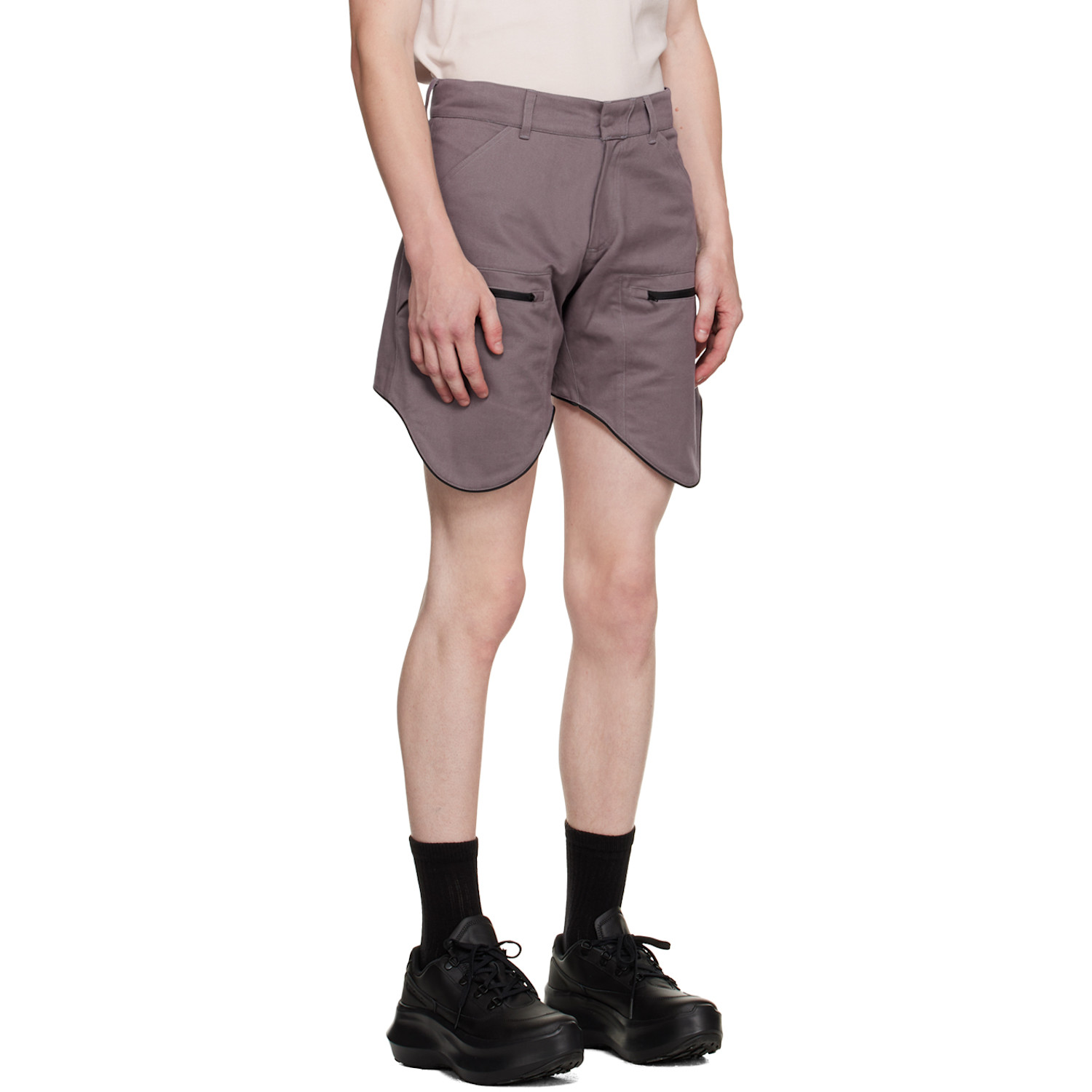  Olly Shinder Purple Scout Shorts 