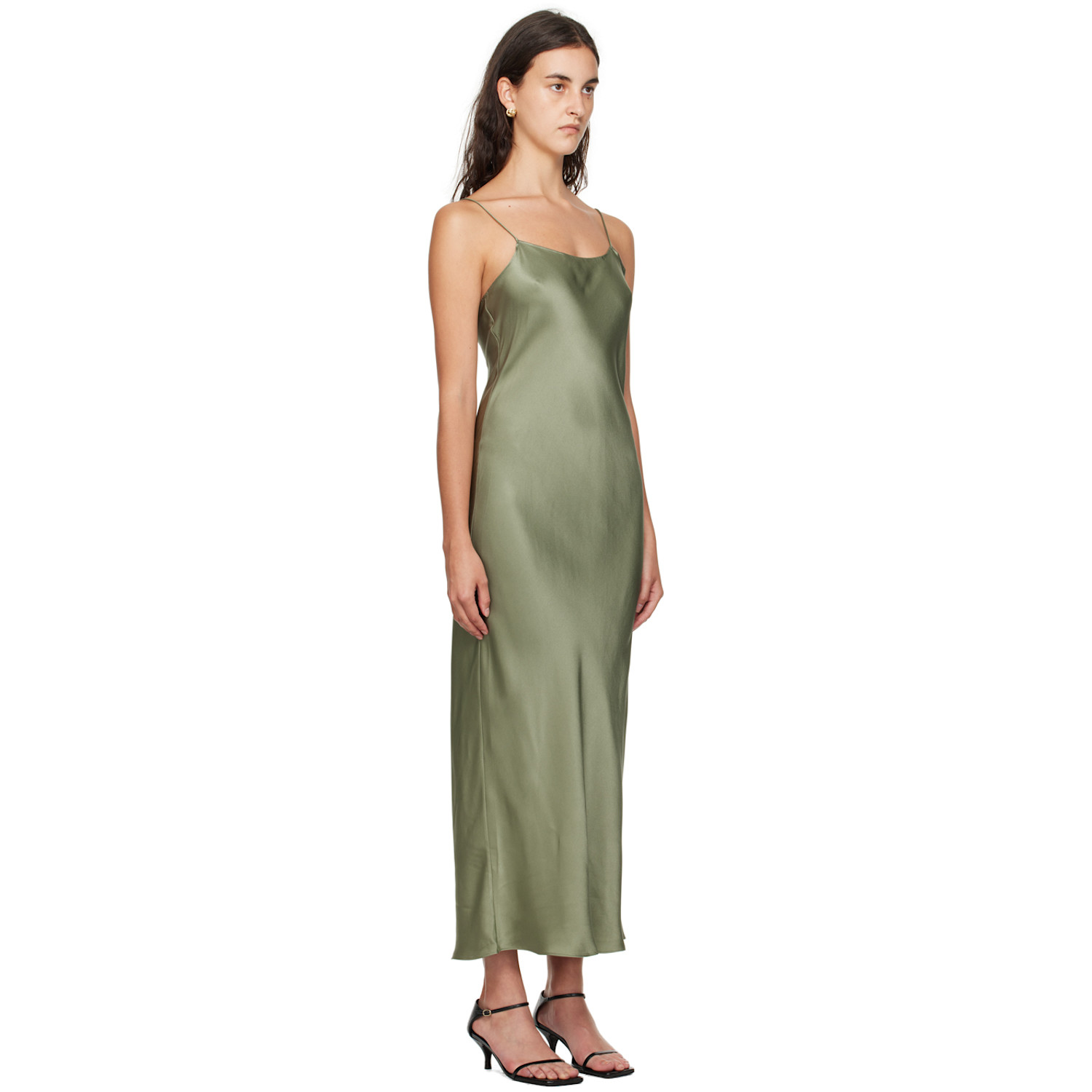  Anine Bing Green Chloe Maxi Dress 