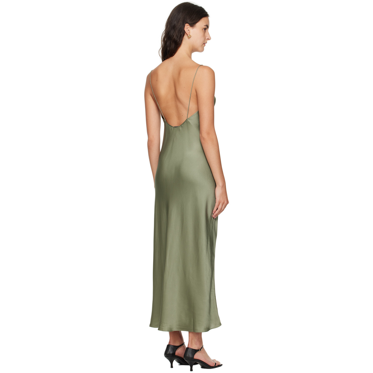  Anine Bing Green Chloe Maxi Dress 