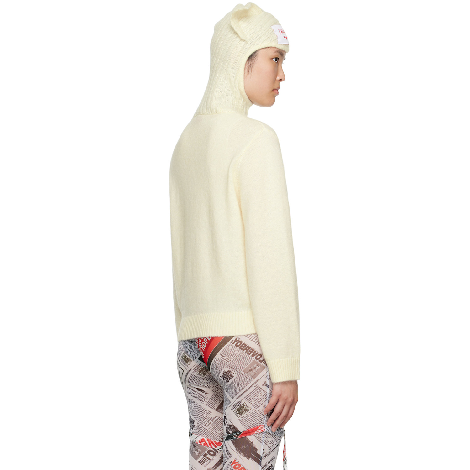  Charles Jeffrey Loverboy Off-white Ears Balaclava Sweater 