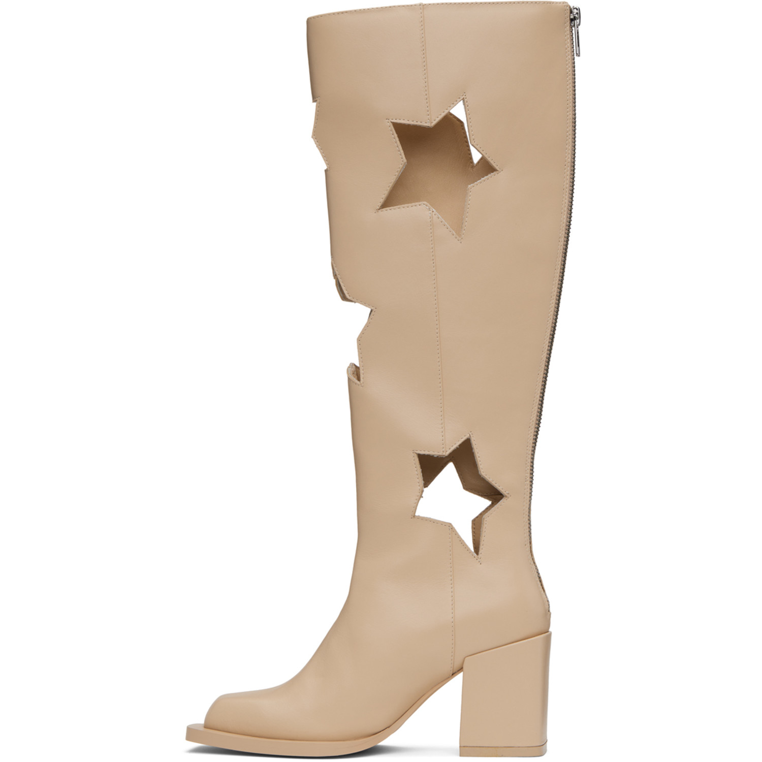  Andrej Gronau Ssense Exclusive Beige Star Cut Boots 