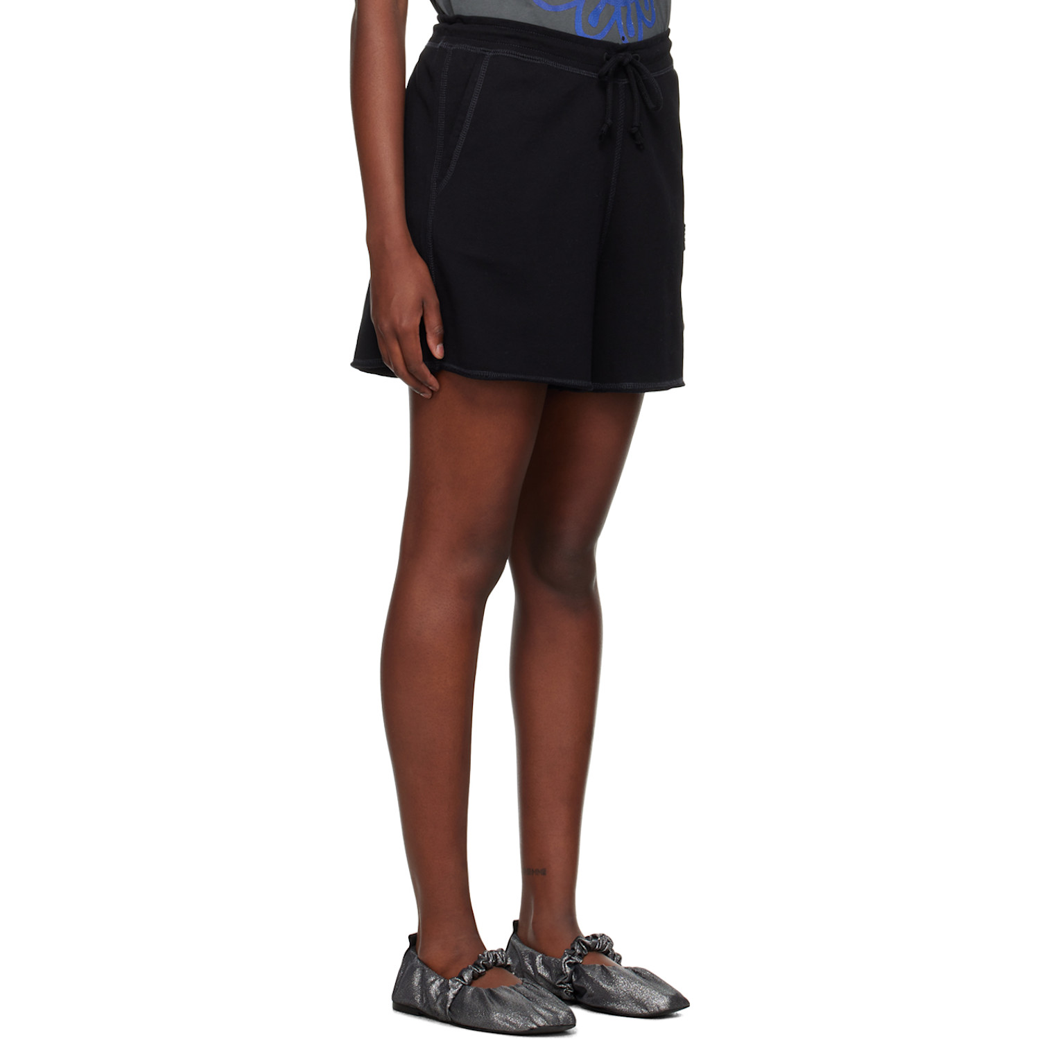 Ganni Black Isoli Shorts 
