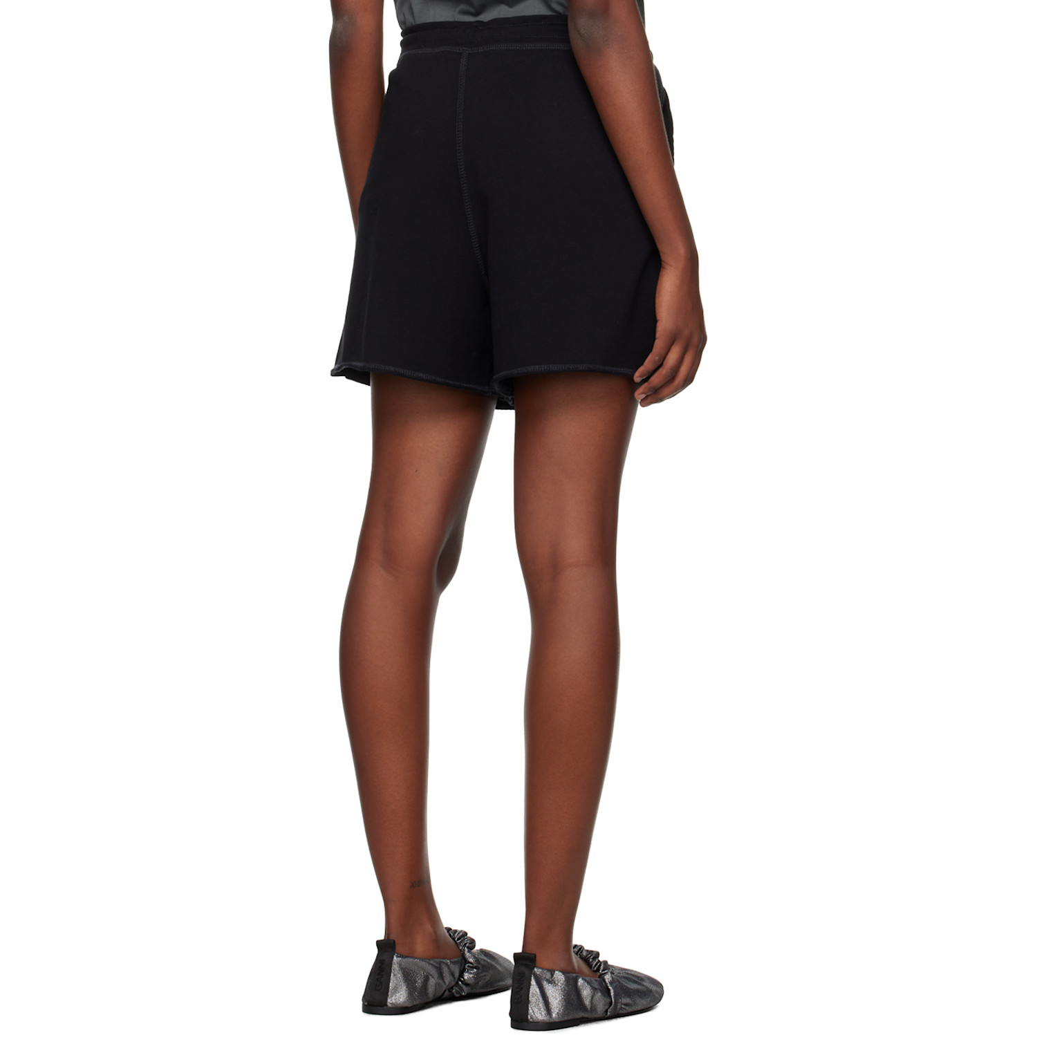  Ganni Black Isoli Shorts 