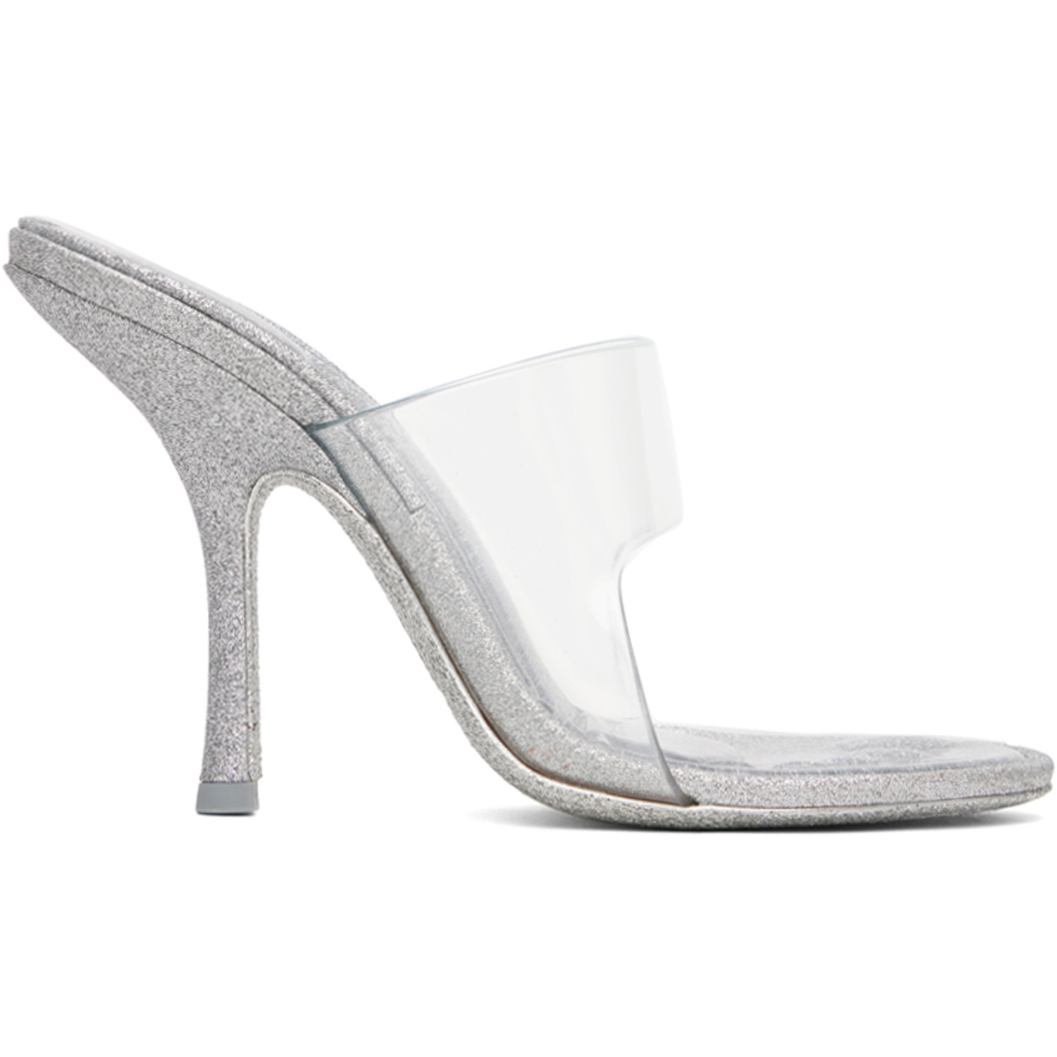 Alexander Wang Silver Nudie 105 Heeled Sandals