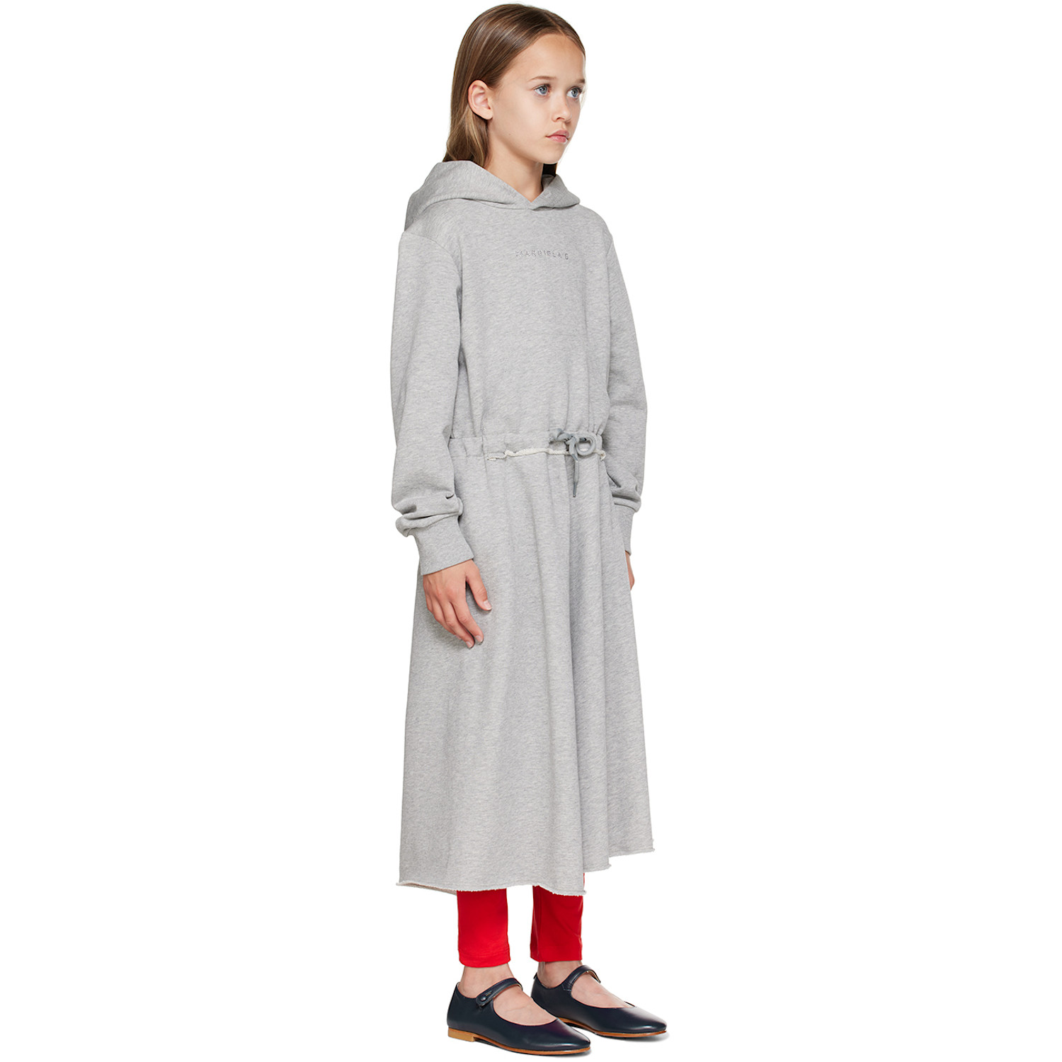  Mm6 Maison Margiela Kids Gray Crystal Dress 