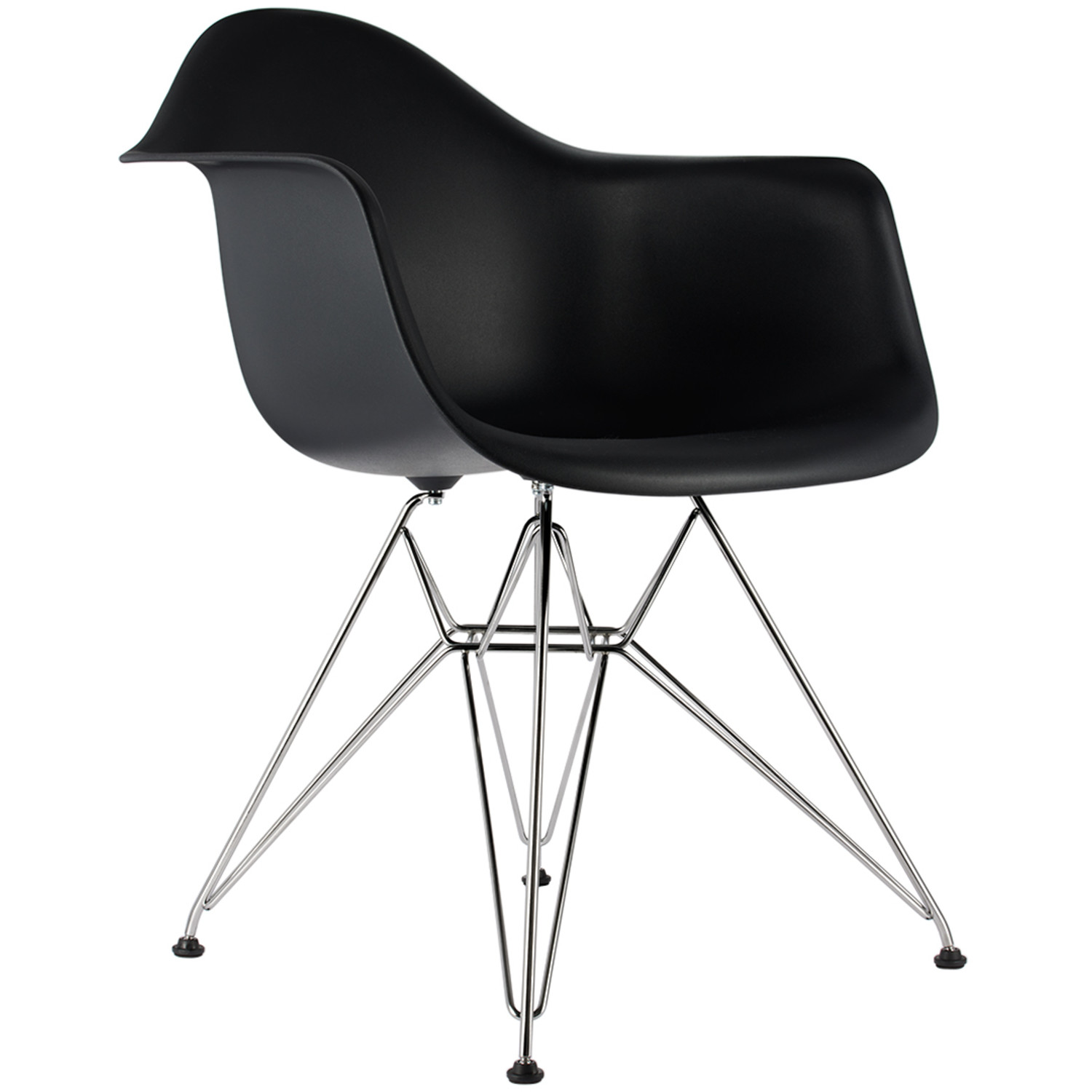  Herman Miller® Black Eames Molded Plastic Armchair 