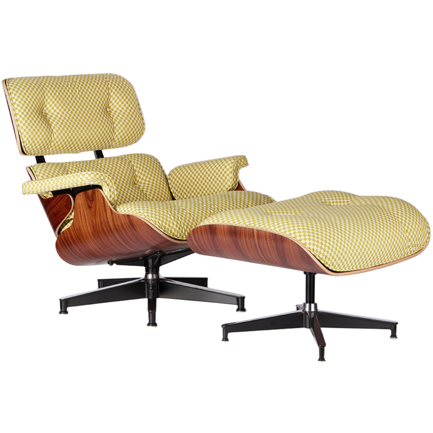 Herman Miller® Green Leather Eames Lounge Chair & Ottoman 
