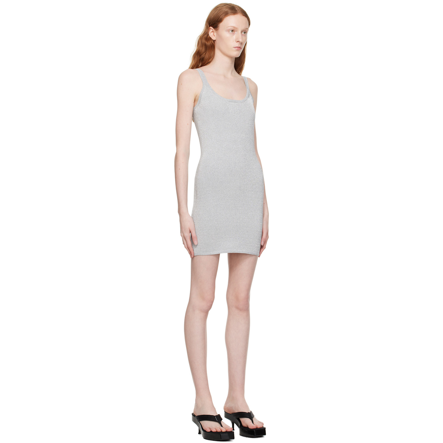  Alexanderwang.t Silver Tank Minidress 