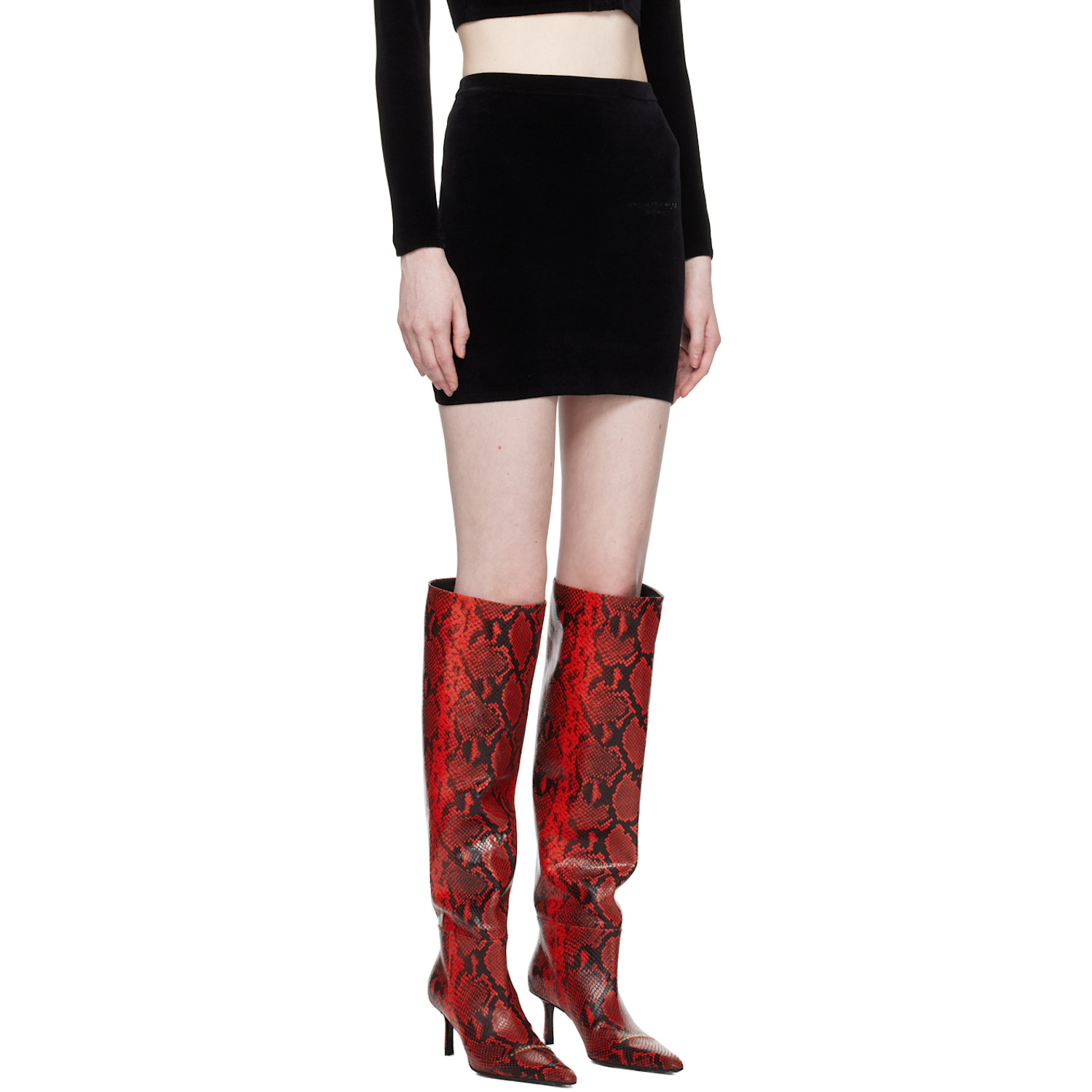  Alexanderwang.t Black Bonded Miniskirt 