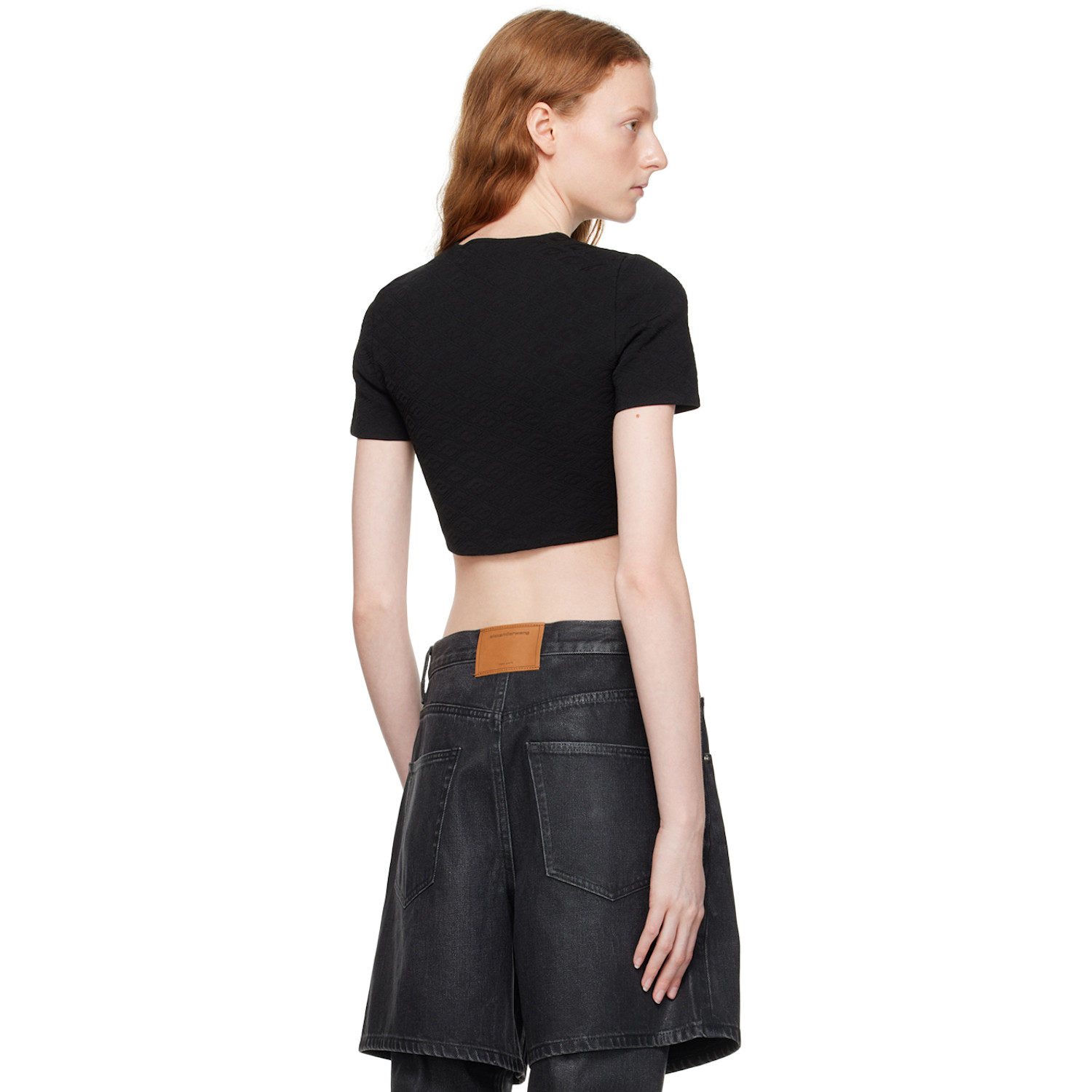  Alexanderwang.t Black Cropped T-shirt 