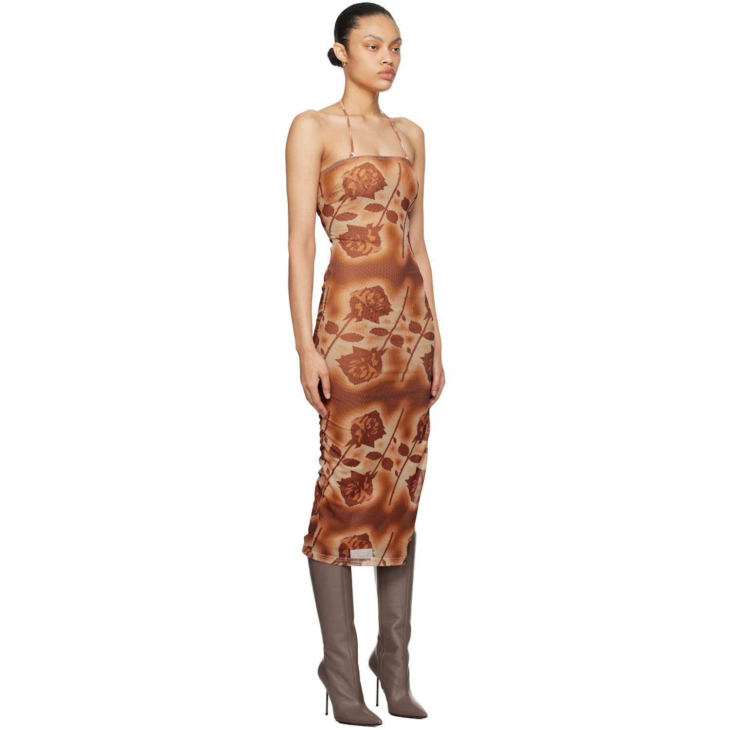  Miaou Orange Lila Midi Dress 
