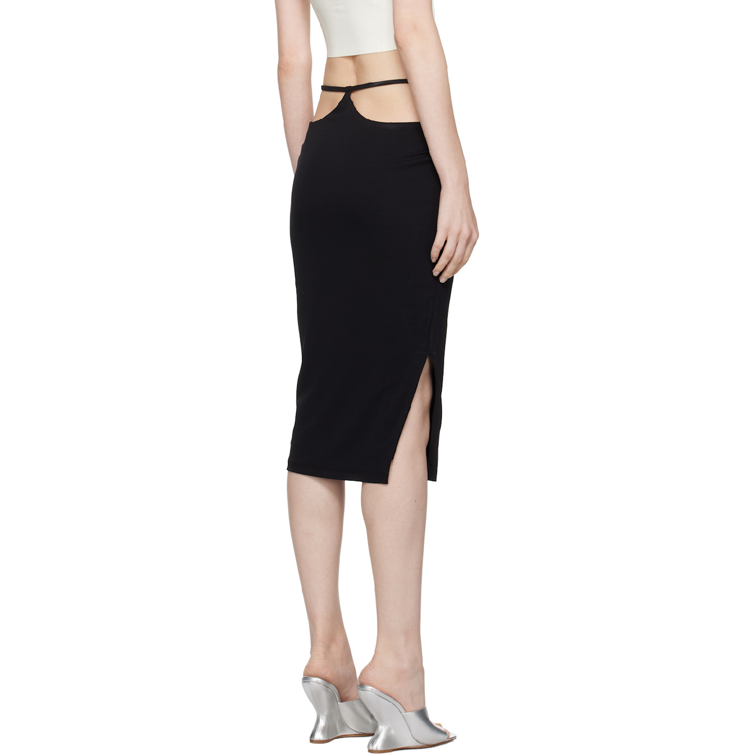  Miaou Black Verona Midi Skirt 