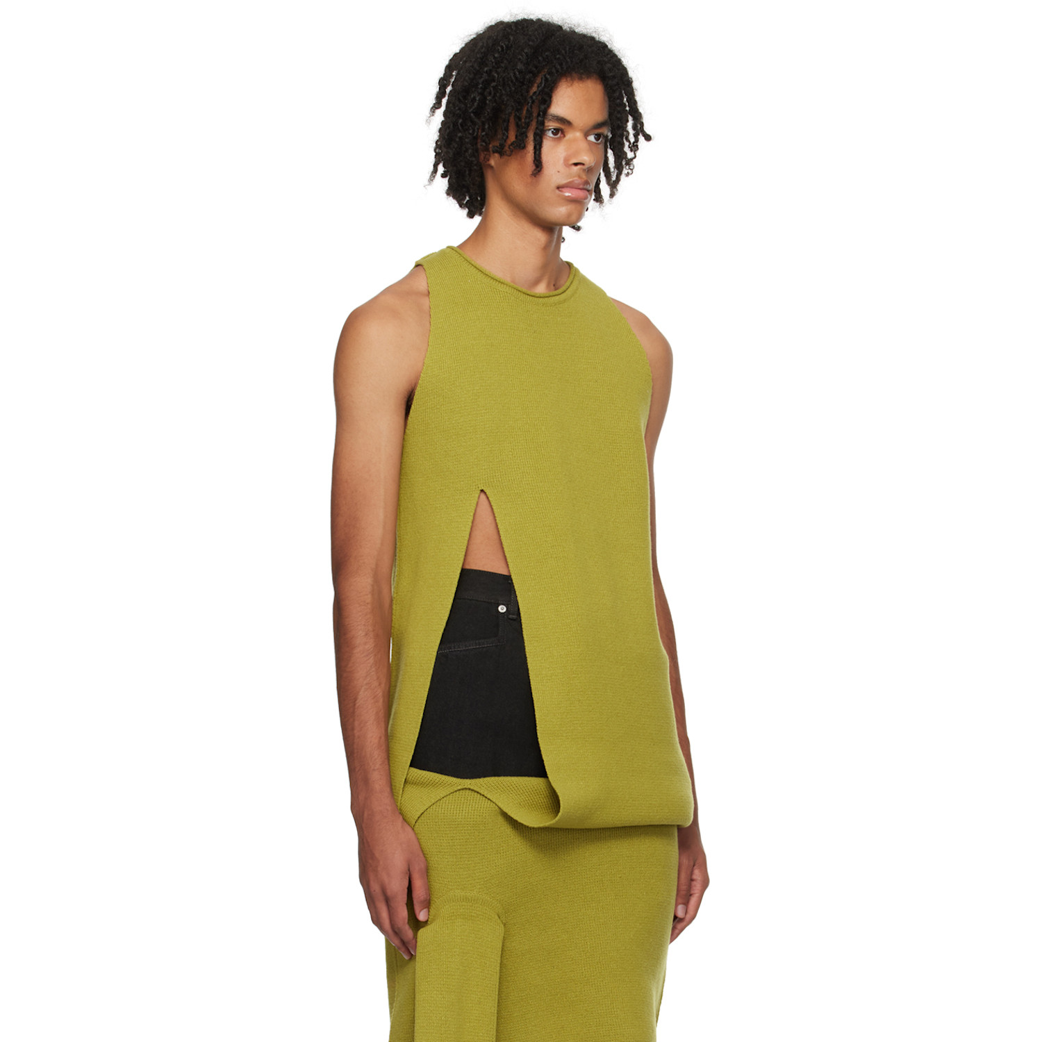  Rick Owens Yellow Banana Vest 