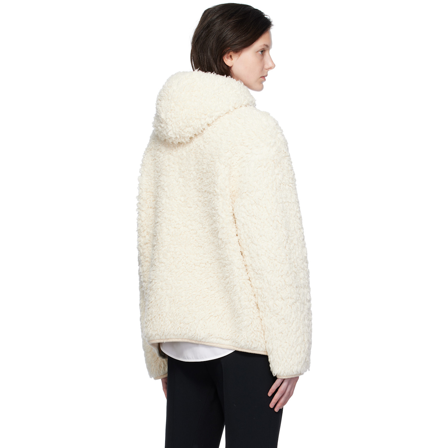  Jil Sander Off-white Oversized Hoodie 
