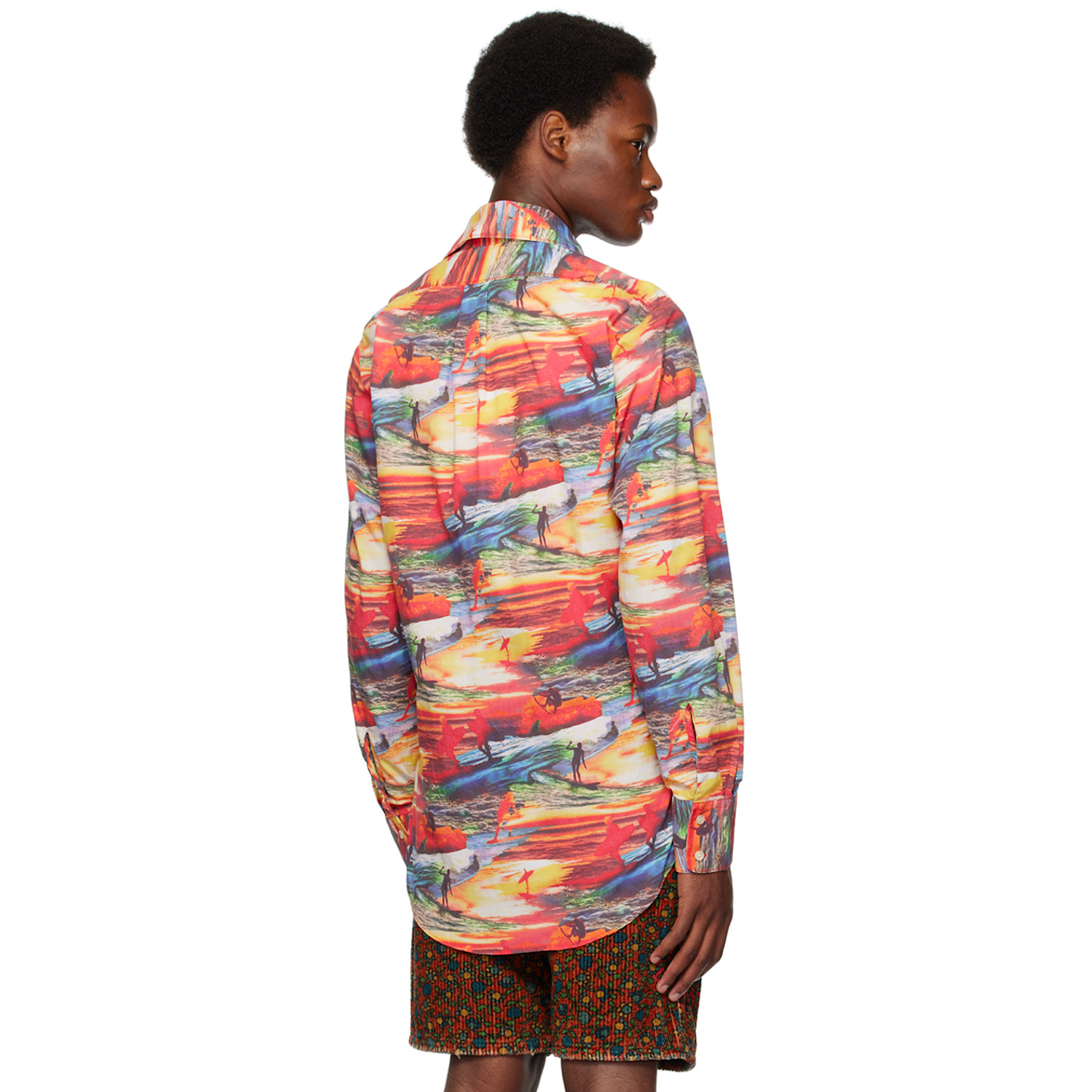  Erl Red Printed Shirt 