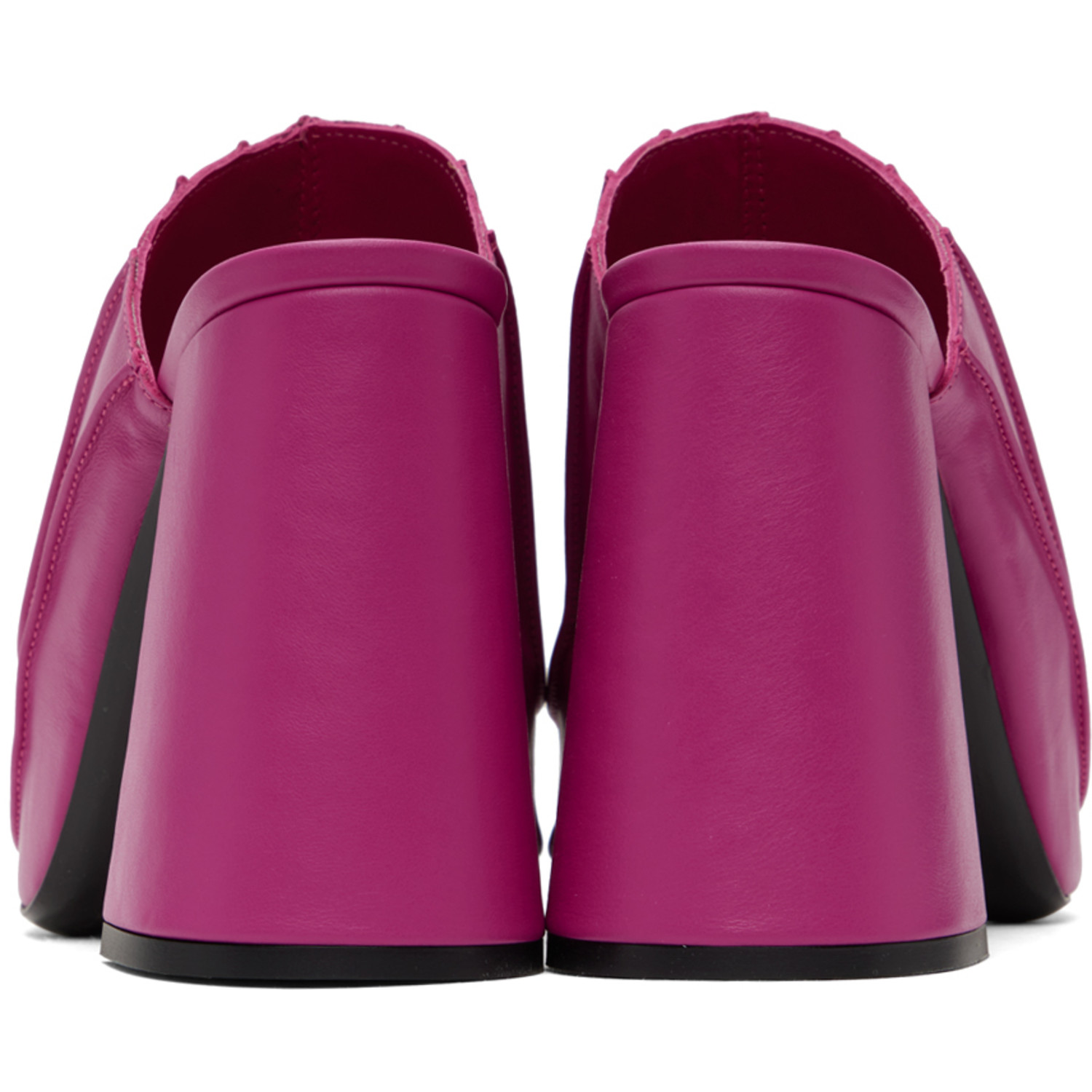  By Far Ssense Exclusive Pink Brad Heeled Sandals 