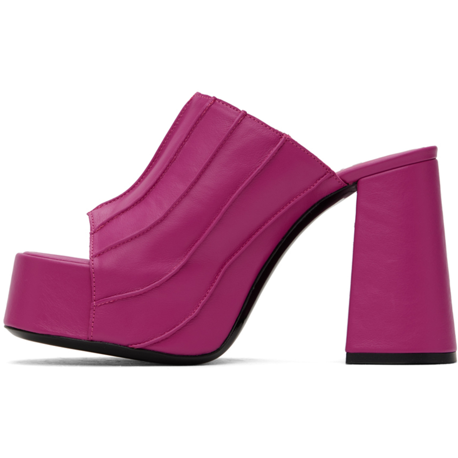  By Far Ssense Exclusive Pink Brad Heeled Sandals 