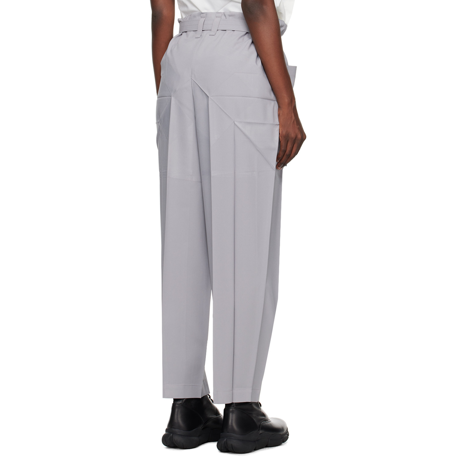  132 5. Issey Miyake Gray Edge Trousers 