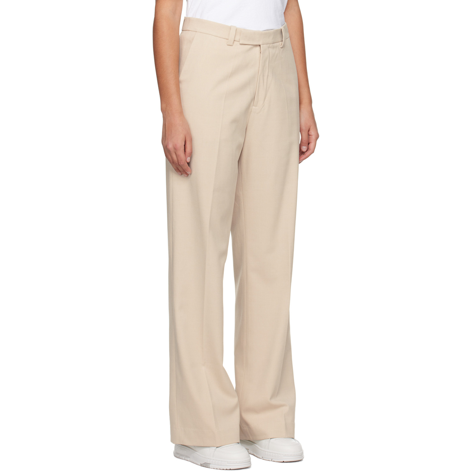  Axel Arigato Beige Arch Slit Trousers 