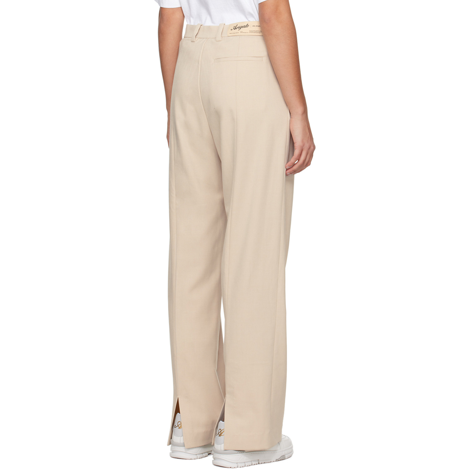  Axel Arigato Beige Arch Slit Trousers 