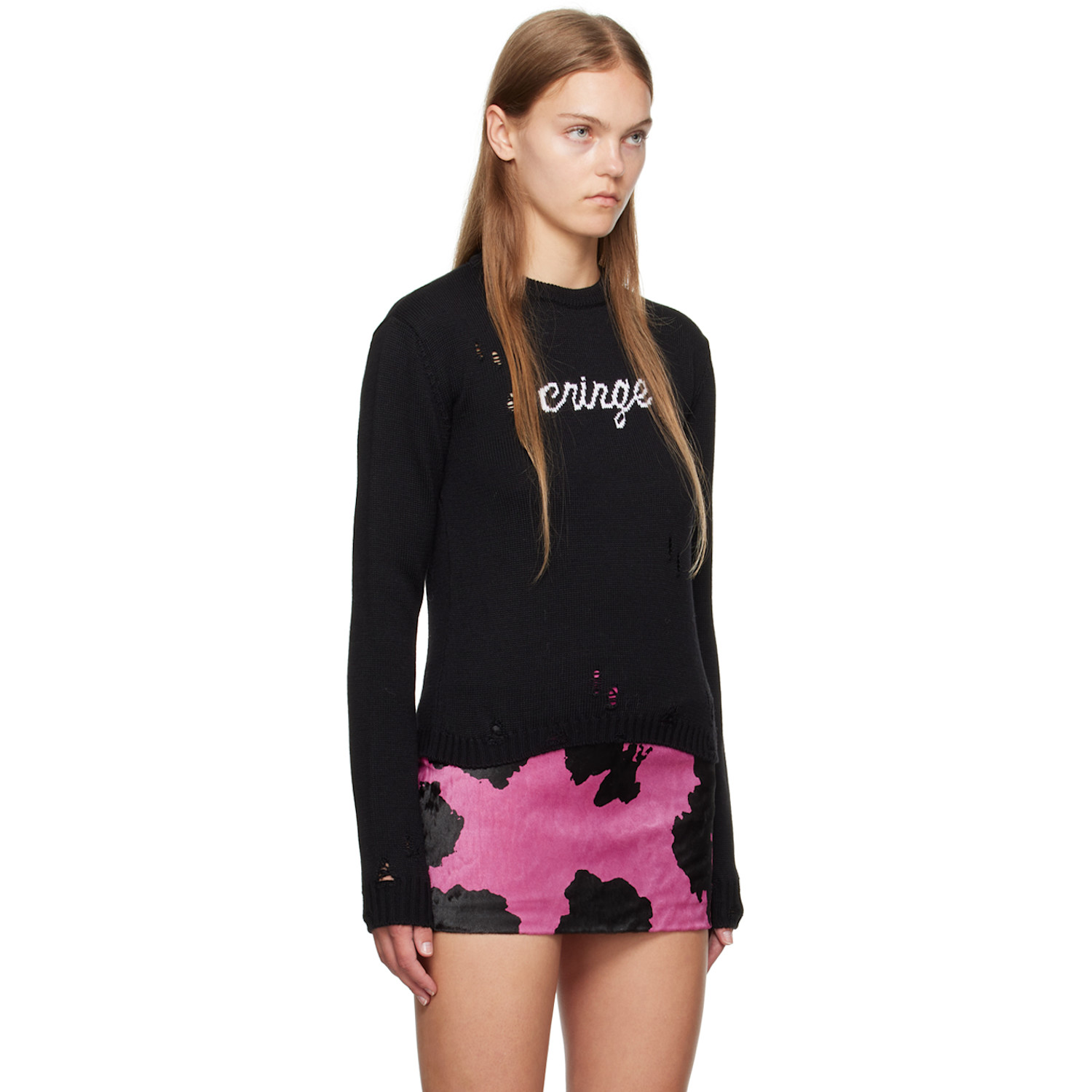  Gcds Black 'cringe' Sweater 