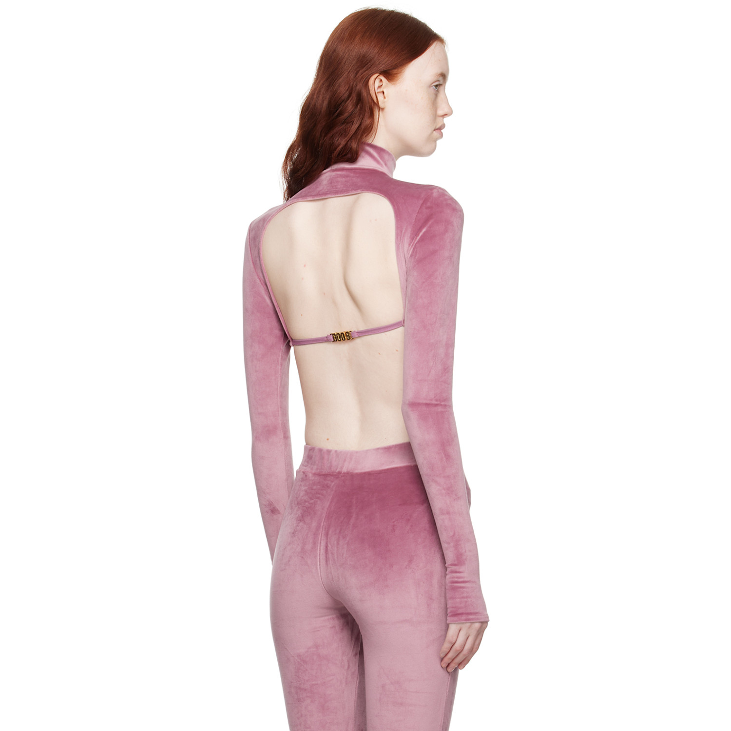  Gcds Purple Cropped Turtleneck 
