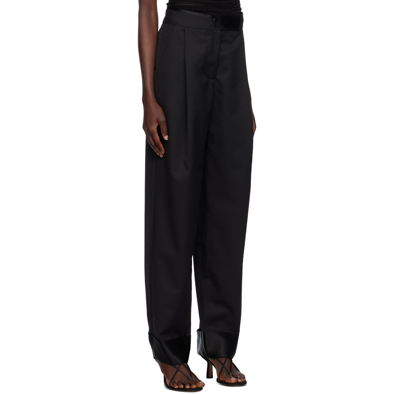  Christopher Esber Black Pegged Trousers 