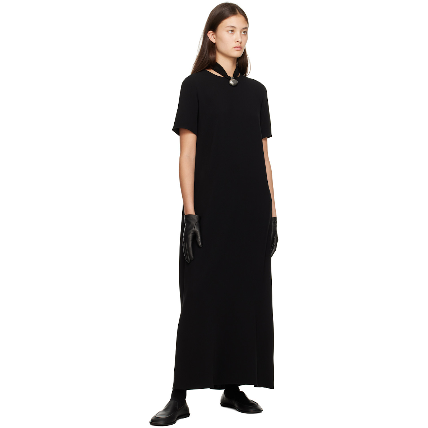  The Row Black Lorella Gloves 