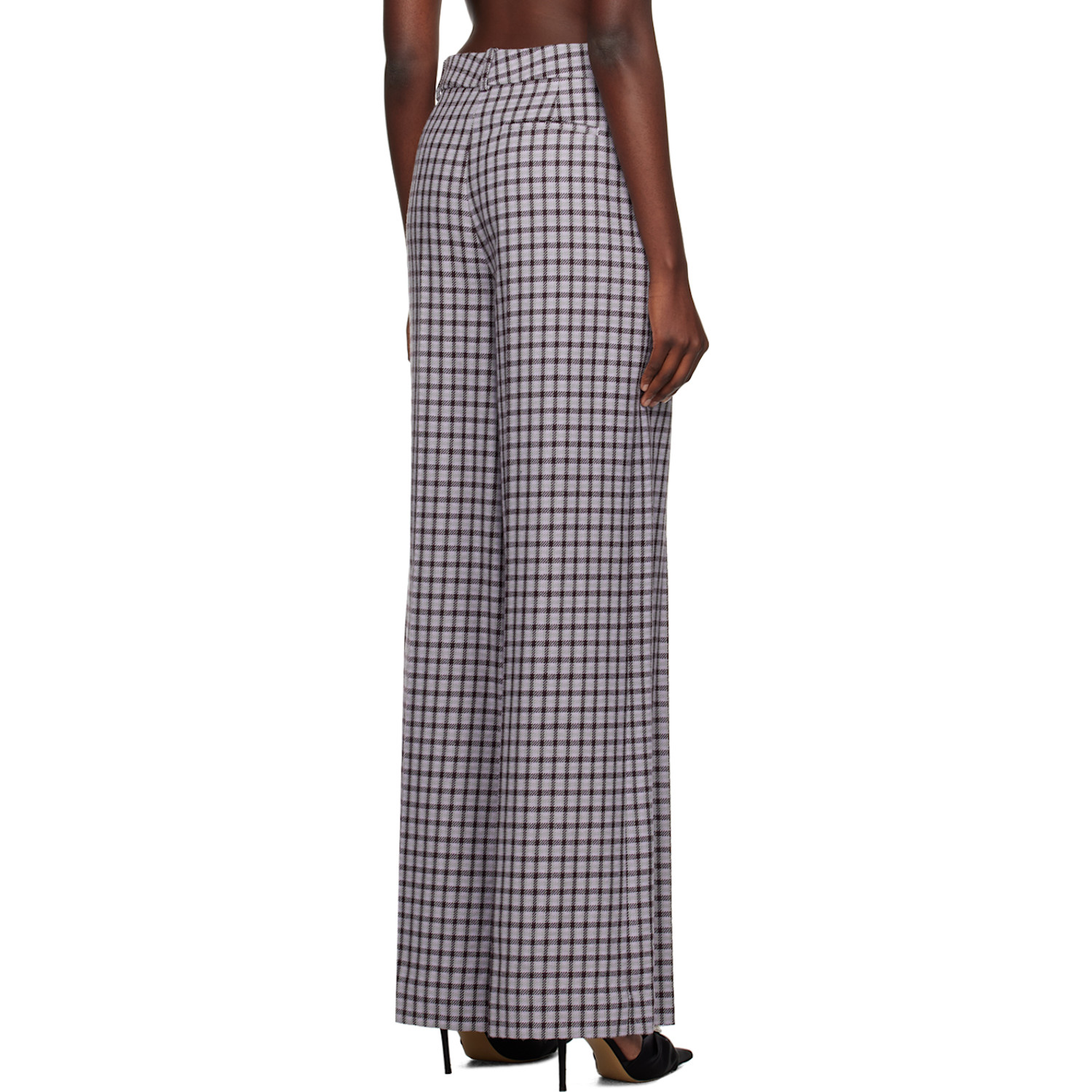  Area Purple Check Trousers 