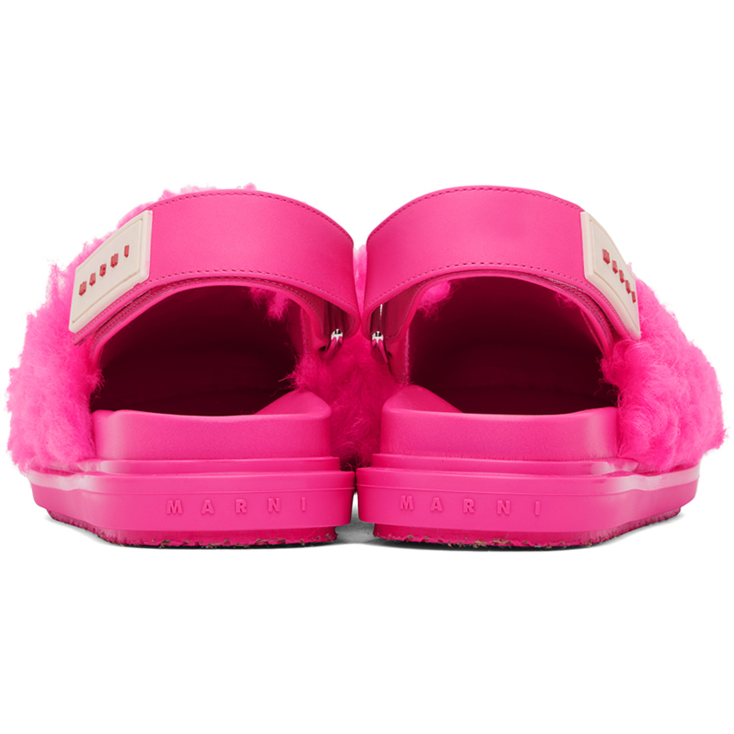  Marni Pink Sabot Strap Loafers 